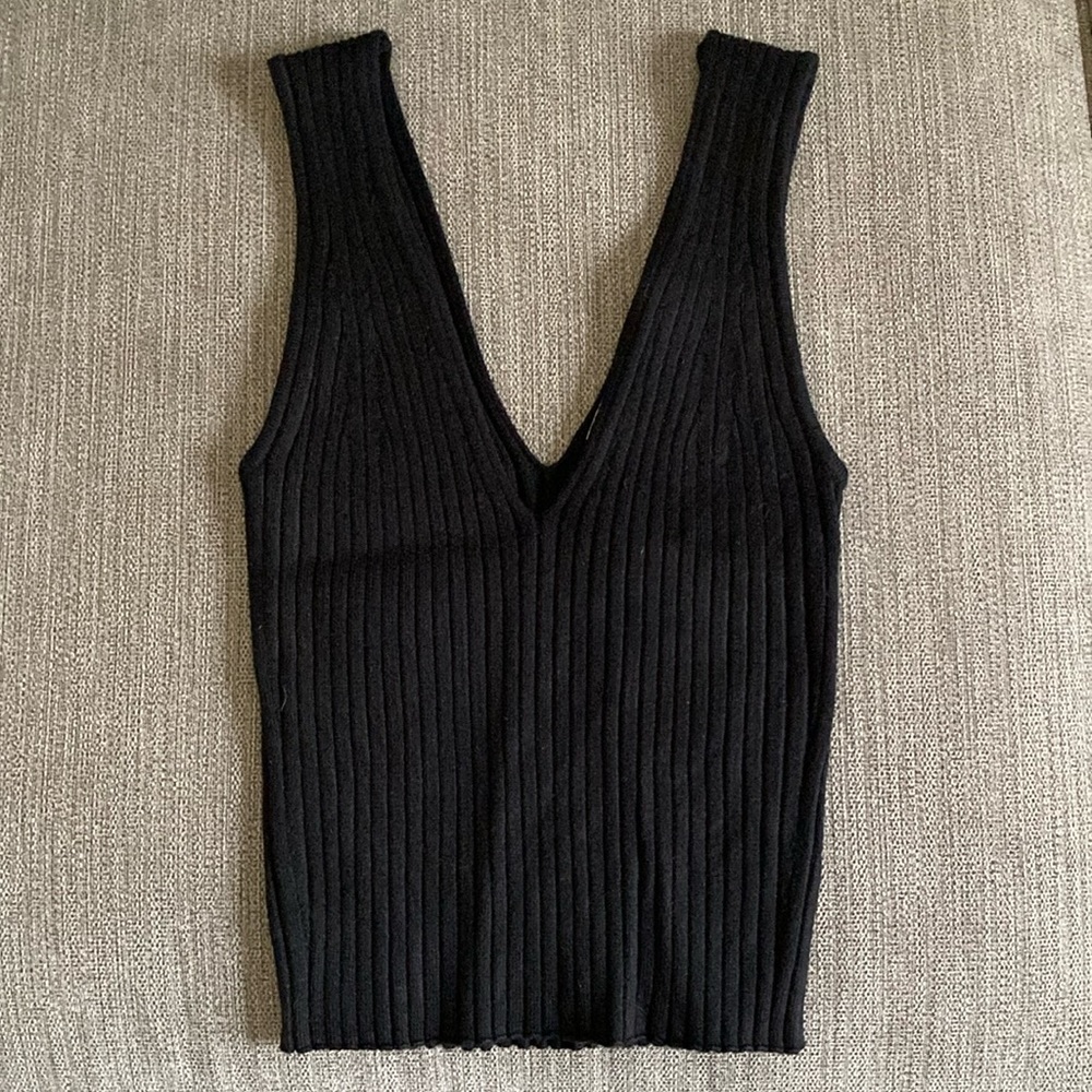 NWOT Madewell cropped sweater tank XS